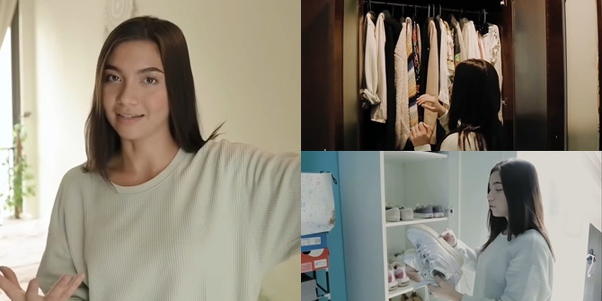 7 Portraits of Angela Gilsha's Closet, the Antagonist in 'SAMUDRA CINTA', There is an Expensive Sweater that is Only Worn Once