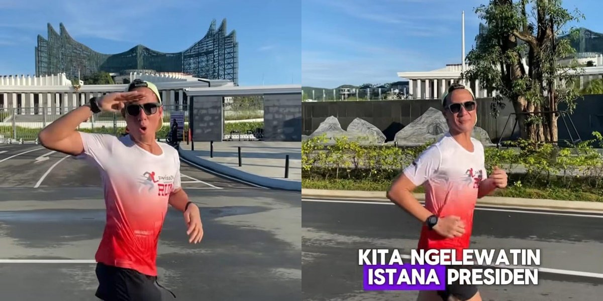 7 Photos of Daniel Mananta Participating in a Running Competition in IKN Covering 18 KM, Inviting Parents