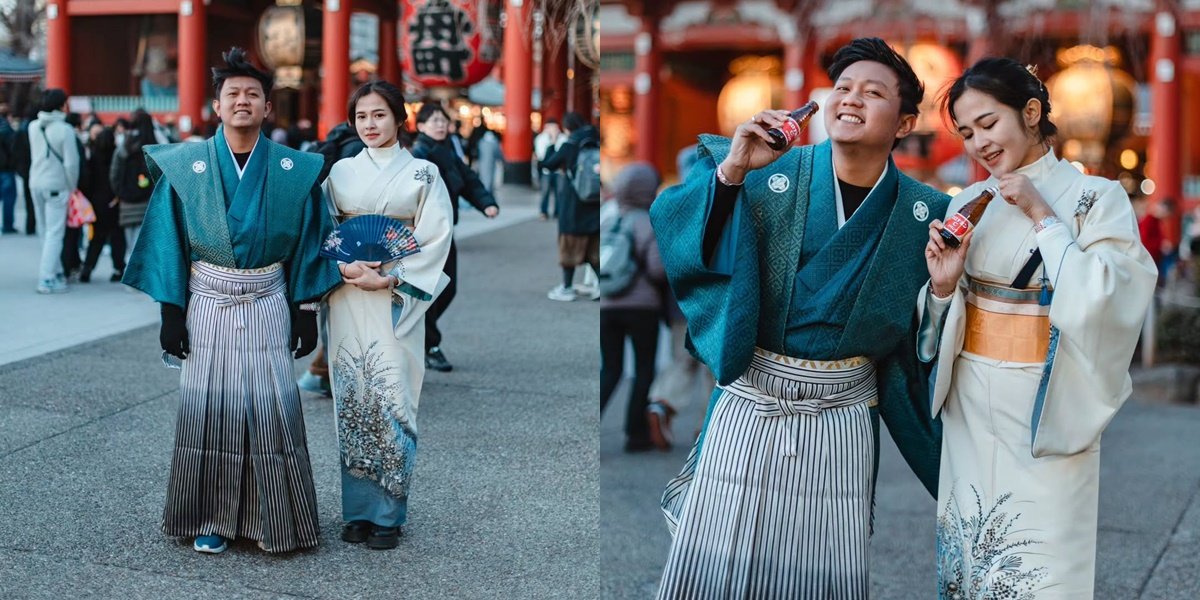 7 Photos of Denny Caknan and Bella Bonita Looking Harmonious in Kimonos in Japan, Romantic Honeymoon Vibes Again