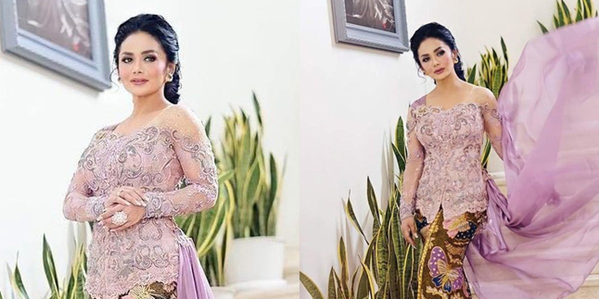 7 Portraits of Krisdayanti's Detailed Kebaya on Aurel Hermansyah and Atta Halilintar's Engagement Day, There's a Touching Story Behind Its Making