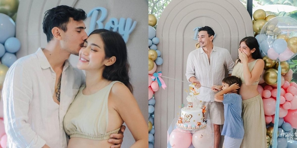 7 Portraits of Jessica Iskandar's Detailed Appearance at the Gender Reveal Moment, Confidently Showing Off Her Bare Baby Bump - Simple and Flooded with Netizens' Praise