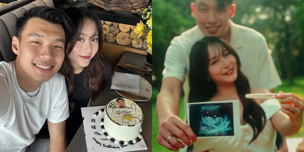 7 Photos of the Moment Vior Announces Pregnancy to Vincent, Her Way of Giving a Surprise Flooded with Praise