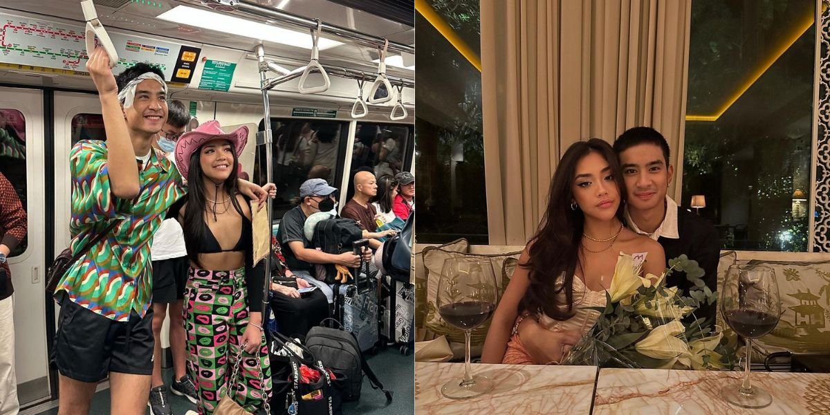 7 Photos of Devano Danendra and Baila Fauri with Their Relationship Style, Open Clothing in Public Transportation Becomes the Highlight