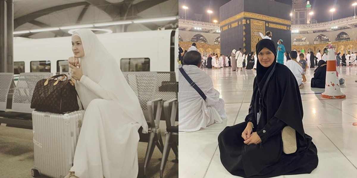 7 Portraits of Donna Harun During Umrah in the Holy Land, Her Figure, Now 54 Years Old, Becomes the Spotlight - Still Ageless
