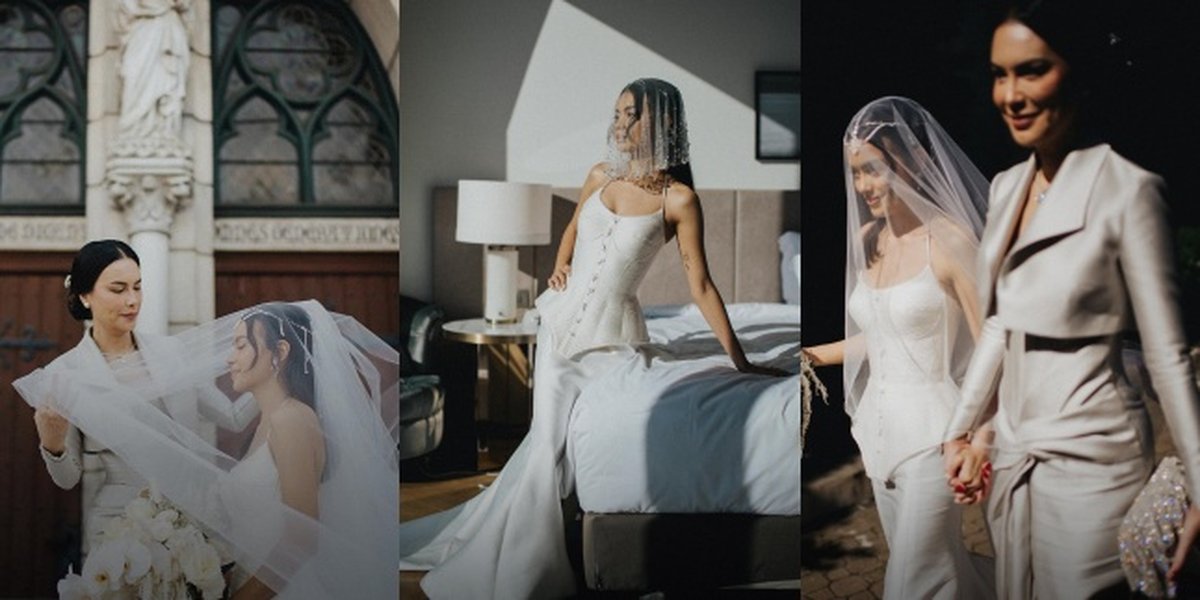 7 Portraits of Eva Celia on Her Wedding Day, Perfectly Beautiful in a Wedding Dress - Emotionally Accompanied by Sophia Latjuba to the Altar