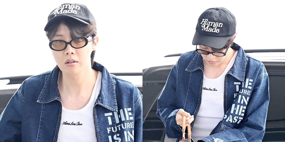 7 Fashion Photos of J-Hope When Departing to Indonesia, Looking Casual But Handsome at the Airport