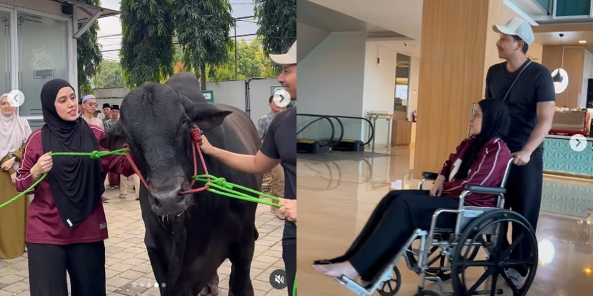 7 Photos of Fairuz A Rafiq Whose Foot Was Stepped On by a 1 Ton More Sacrificial Cow, Experienced Swelling and Bruising