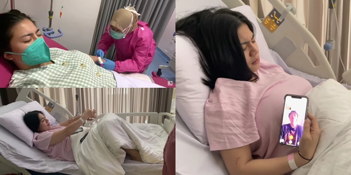 7 Portraits of Felicya Angelista Entering the Hospital Without Accompanied by Caesar Hito, Experiencing Bleeding at 5 Months of Pregnancy - Praying Together for a While