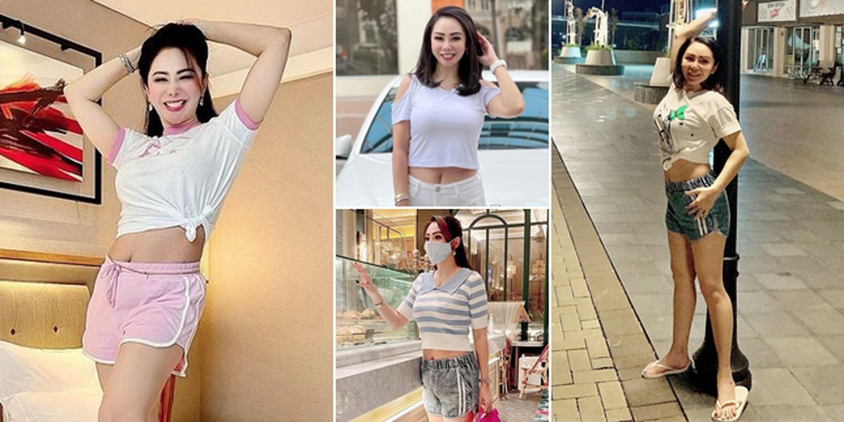 7 Portraits of Femmy Permatasari Wearing Crop Tops and Showing Off Her Flat Stomach at the Age of 47, Hot Mama!