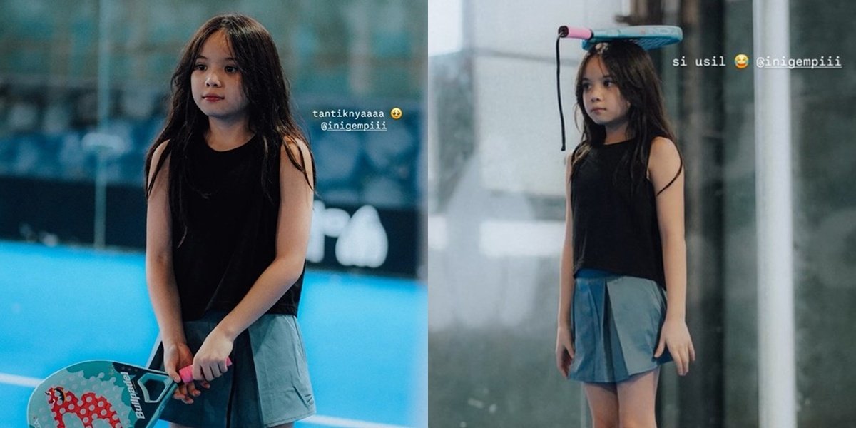 7 Photos of Gempi Learning to Play Padel with Gisella Anastasia, Her Random Behavior is Adorable