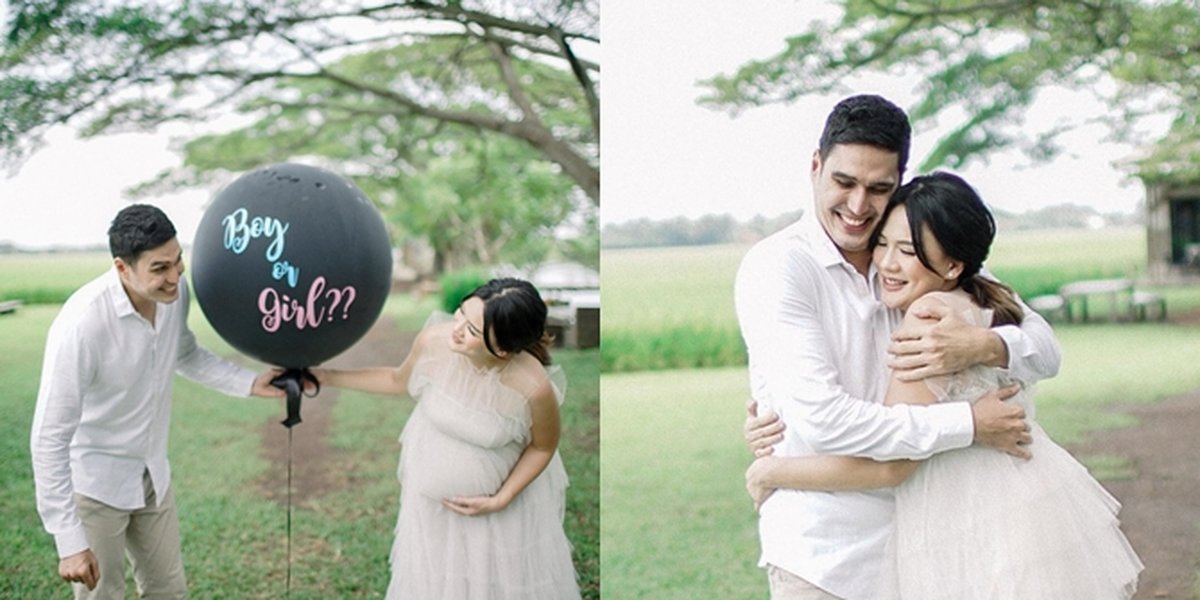 7 Portraits of Marcell Chandrawinata's Gender Reveal, Held Serenely by the Lake - Finally Going to Have a Baby Boy After 4 Years of Waiting