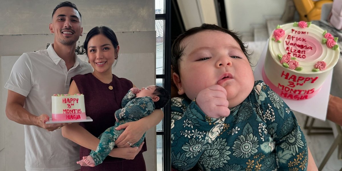 7 Photos of Hagia, Jessica Iskandar's Child, Who Just Turned 3 Months Old, Celebrated Simply with Family