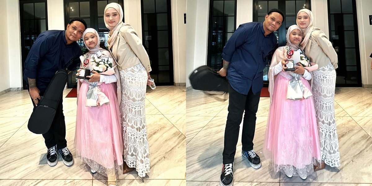 7 Photos of Inara Rusli Together with Ex-Husband Virgoun, Accompanying and Attending Their Child's Event