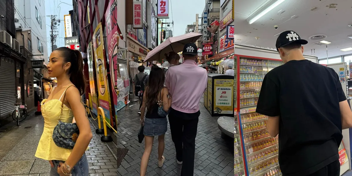7 Photos of Jennifer Coppen and Justin Hubner on a Date in Japan, Romantic Strolls While Carrying Kamari