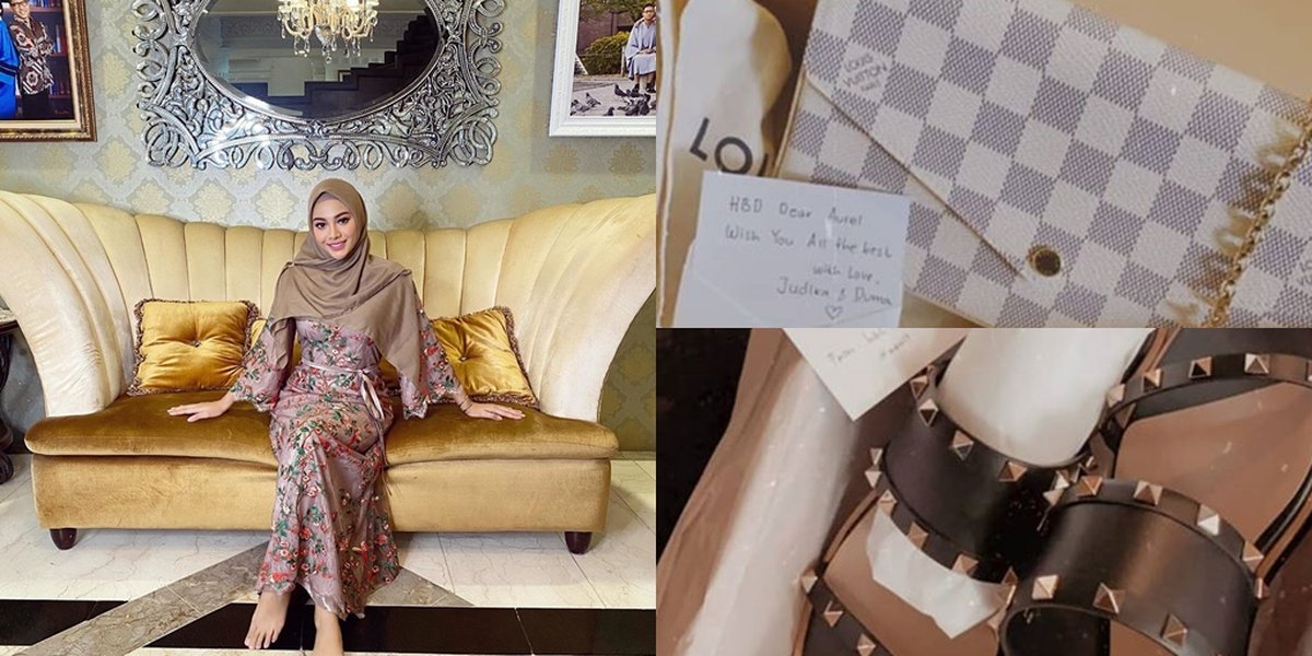 7 Potret Kado Mewah Aurel Hermansyah on Her Birthday, There's a Million Rupiah Headscarf from Fans - Rolex Watch