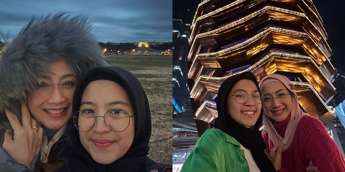 7 Portraits of Desy Ratnasari and Her Daughter Nasywa, Often Called Siblings