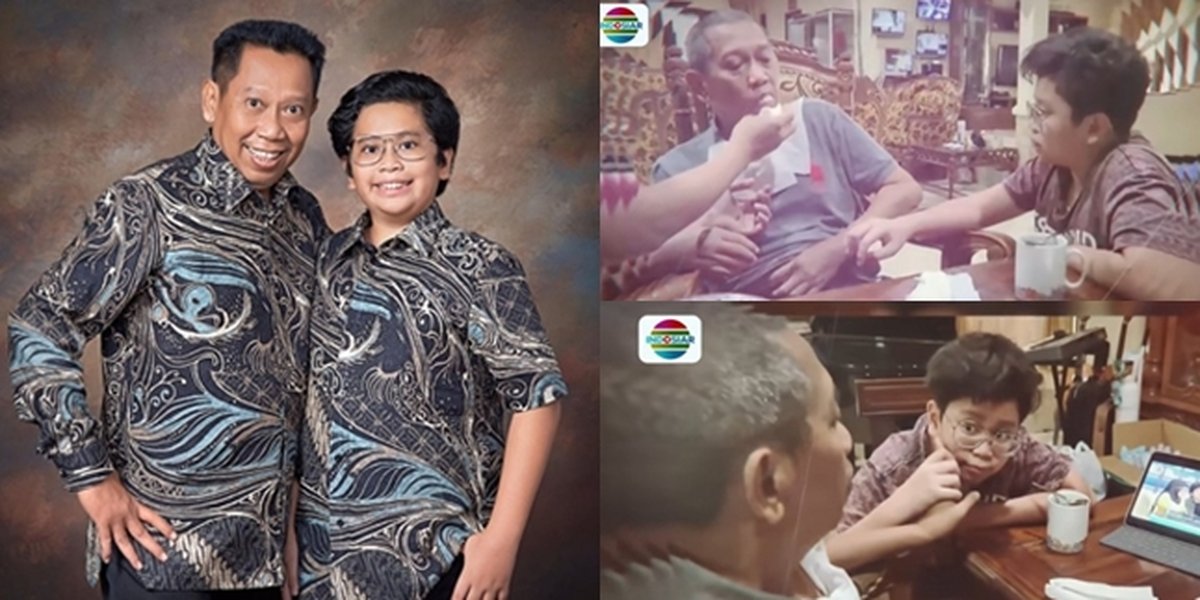 7 Potret Kedekatan Tukul Arwana and His Youngest Son Zhovan That Have Become the Spotlight, Taking Care and Accompanying His Father After Surgery