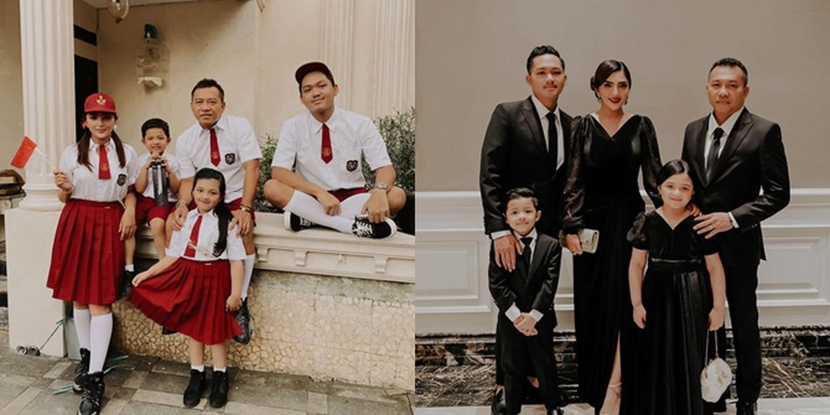 7 Portraits of Anang-Ashanty Family Showing Solidarity in Various Themes, Confidently Wearing All-Black Outfits to School Uniforms - Ultimate Family Goals!