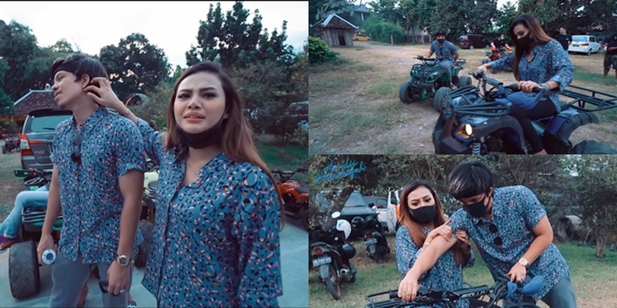 7 Portraits of Intimacy of Atta Halilintar and Aurel Hermansyah Riding ATVs in Yogyakarta, Trying to Speed - Racing