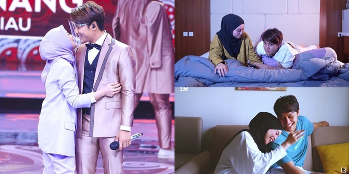 7 Moments of Intimacy between Lesti and Rizky Billar After Their Secret Marriage, Often Sharing a Bed - Not Hesitant to Hug and Playfully 'Bite' Each Other