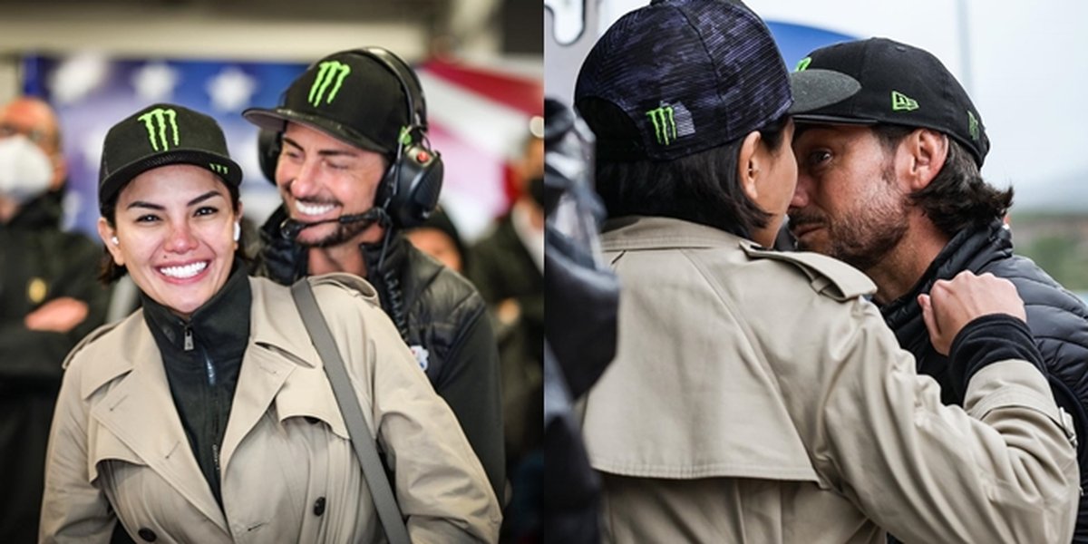 7 Portraits of Intimacy between Nikita Mirzani and John Hopkins, Her New Boyfriend at MotoGP Portugal, They Even Shared a Romantic Kiss - Close Since Mandalika