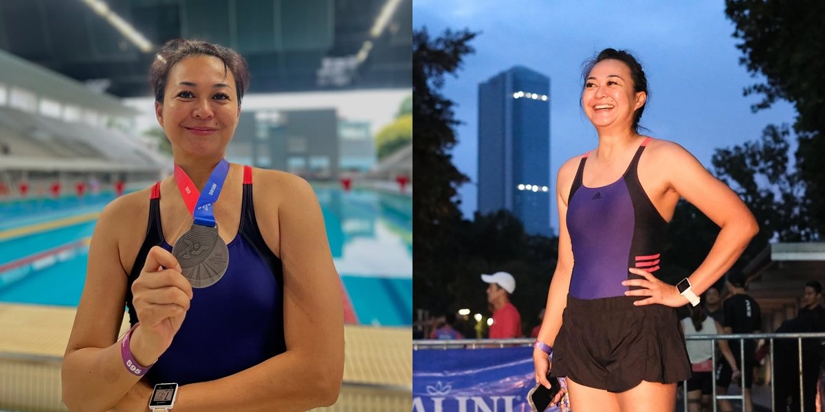 7 Photos of Kenes Andari Winning Her First Medal in 2025, Successfully Swimming 500 Meters - Toes Cramped for a Moment