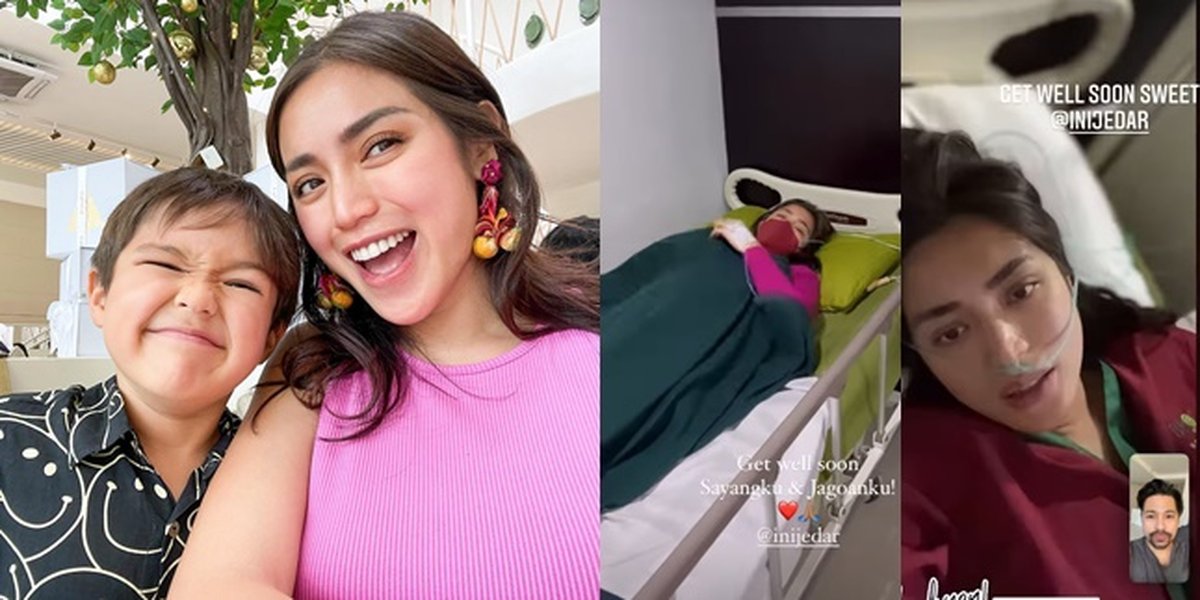 7 Portraits of Jessica Iskandar and El Barack's Condition After Being Taken to the Hospital, Hand in Infusion - Using Breathing Aid