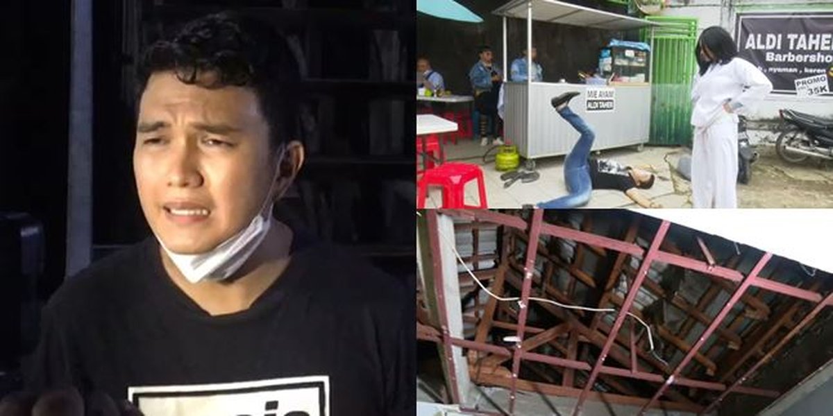 7 Portraits of Aldi Taher's Current Condition at Home, Ceiling Collapsed - Opens Noodle Shop and Barbershop After Going Bankrupt