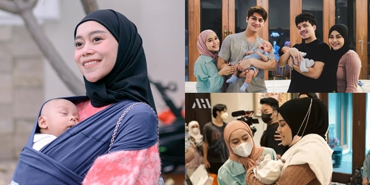 7 Portraits of Lesti Touched When Visiting Aurel Hermansyah, Her Hijab Style is Highlighted by Netizens: Why is her hijab like that?