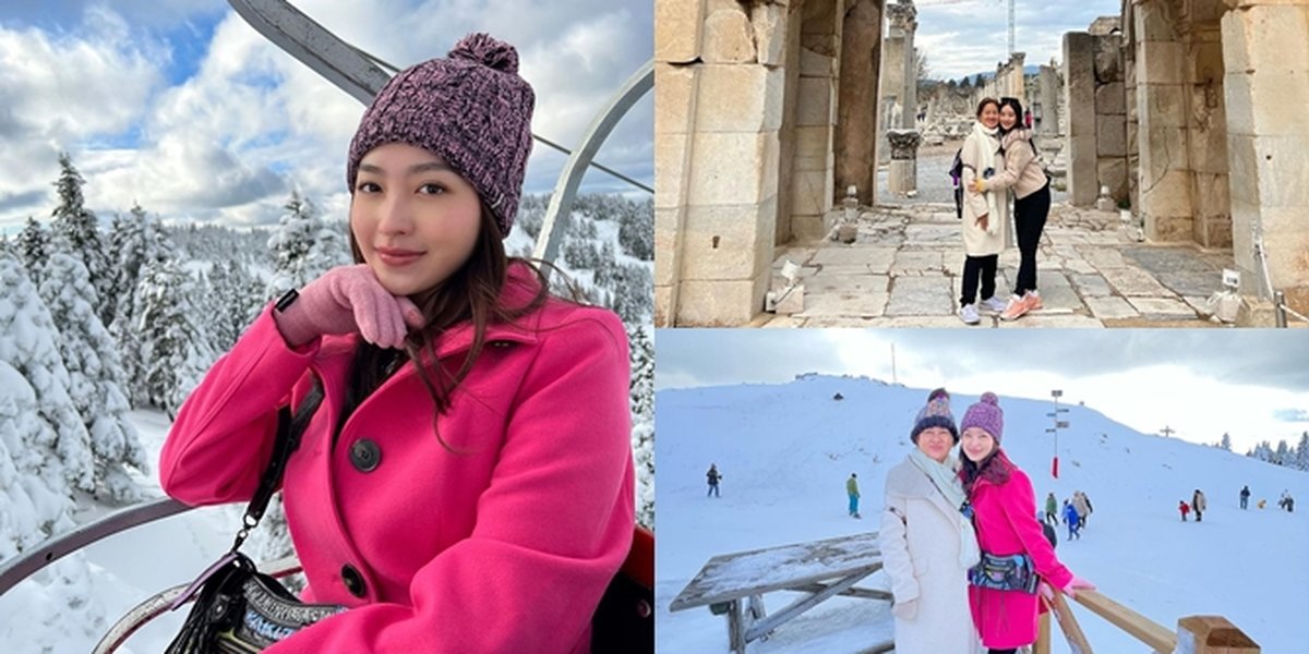 7 Photos of Natasha Wilona's Year-End Vacation to Turkey, Feeling Cold When Visiting Snowy Mountains - Always Close and Compact with Her Mother