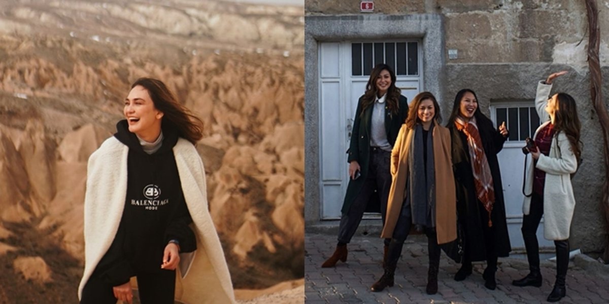 7 Photos of Luna Maya's Vacation in Turkey, Playing in the Snow - Exploring the City Streets with Friends