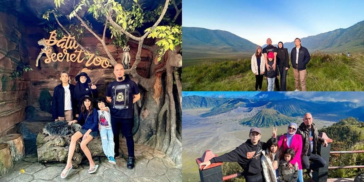 7 Portraits of Mulan Jameela's Vacation to Bromo with Family, Rafly Aziz, Her First Son, Becomes the Highlight - Calls Ahmad Dhani 'Adorable Father'