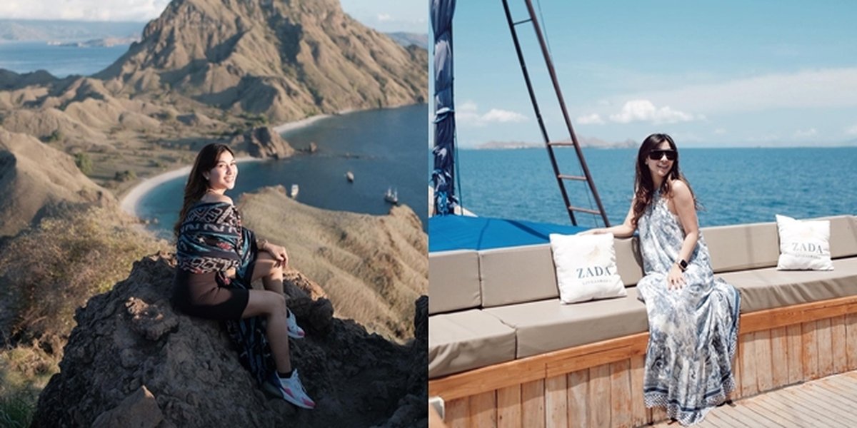 7 Portraits of Nisya Ahmad's Vacation to Labuan Bajo, Looking Like 'The Kardashians' on a Boat - Still Beautiful Even After Climbing Hundreds of Stairs