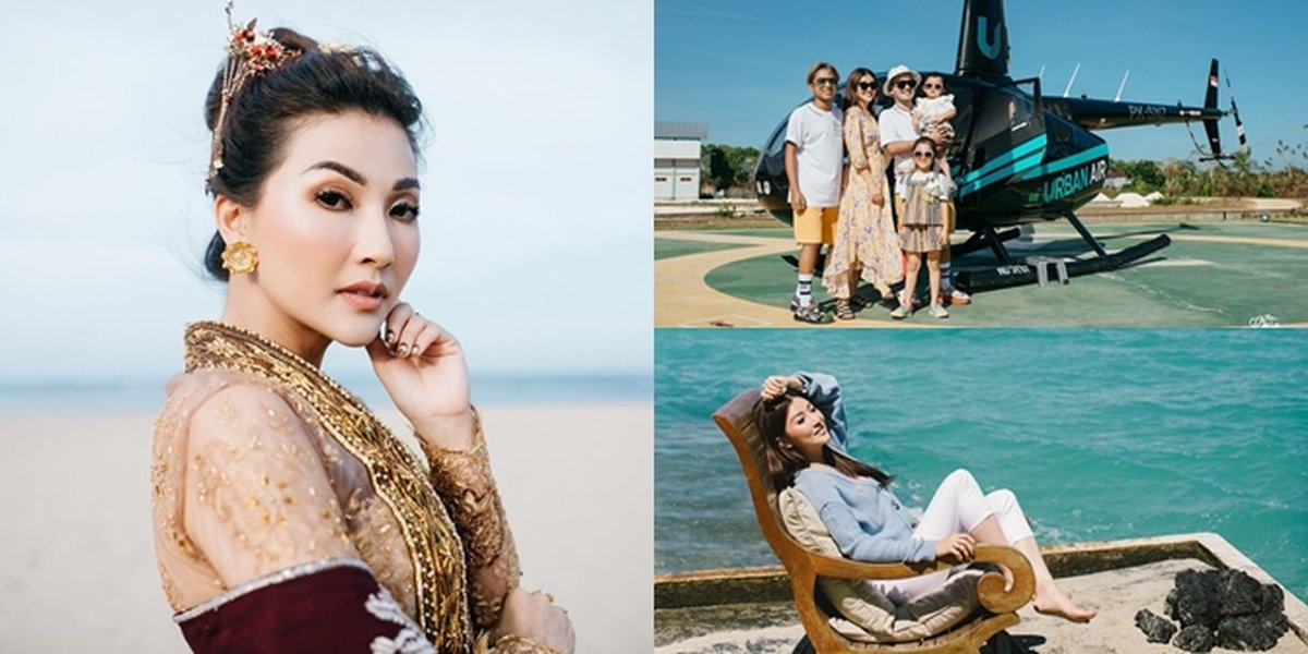 7 Photos of Sarwendah's Vacation in Bali, First Time Riding a Helicopter - Had a Romantic Pose with Ruben Onsu Like Newlyweds