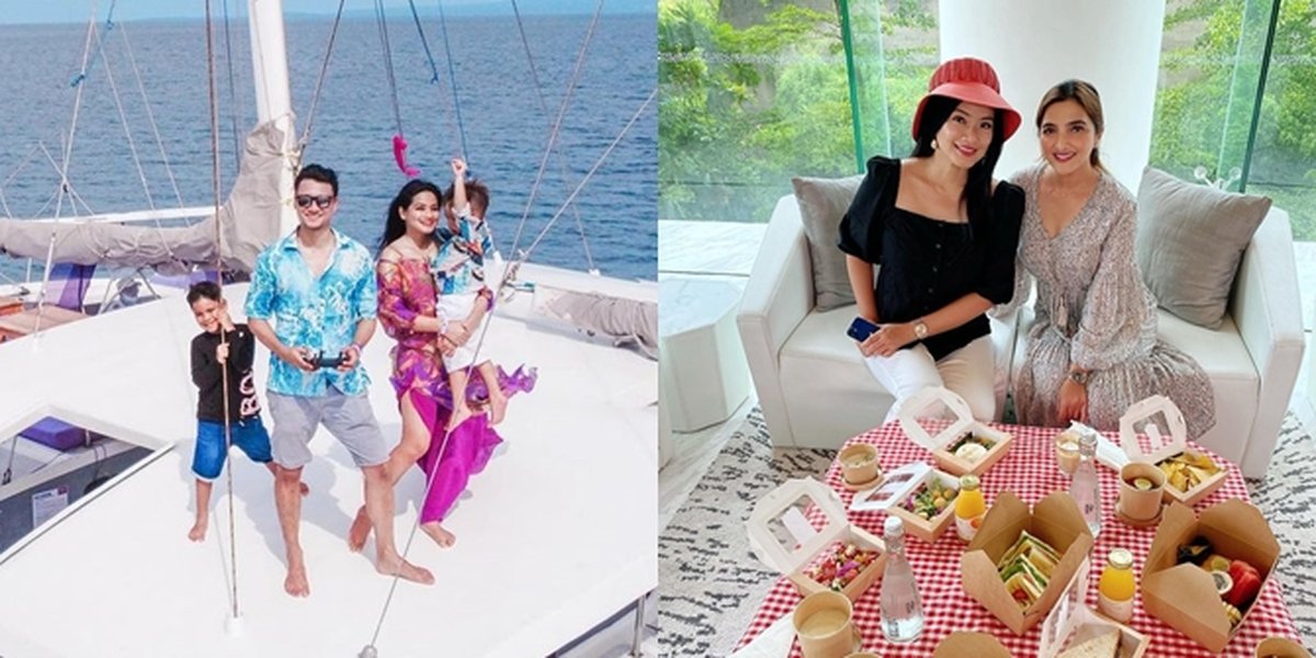 7 Portraits of Titi Kamal's Vacation with Celebrities in Bali, Meeting Ashanty and Marcella Zalianty - Sailing on a Pink Ship