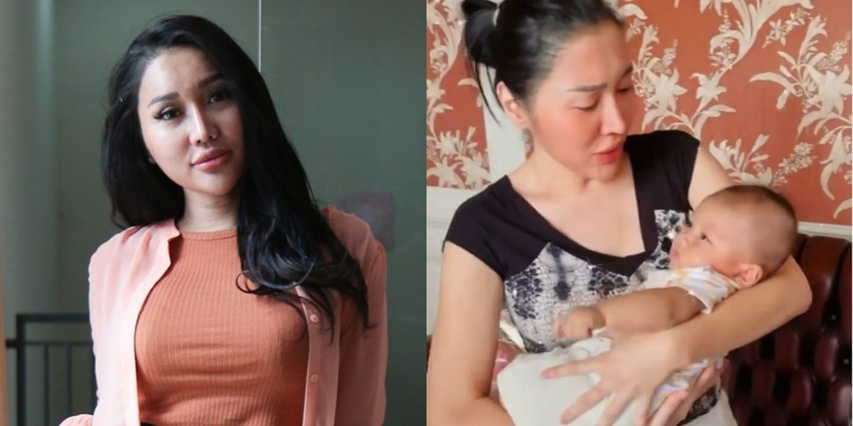 7 Portraits of Lucinta Luna Practicing Carrying a Baby, Being Cuddled While Standing - Maternal Aura Shines