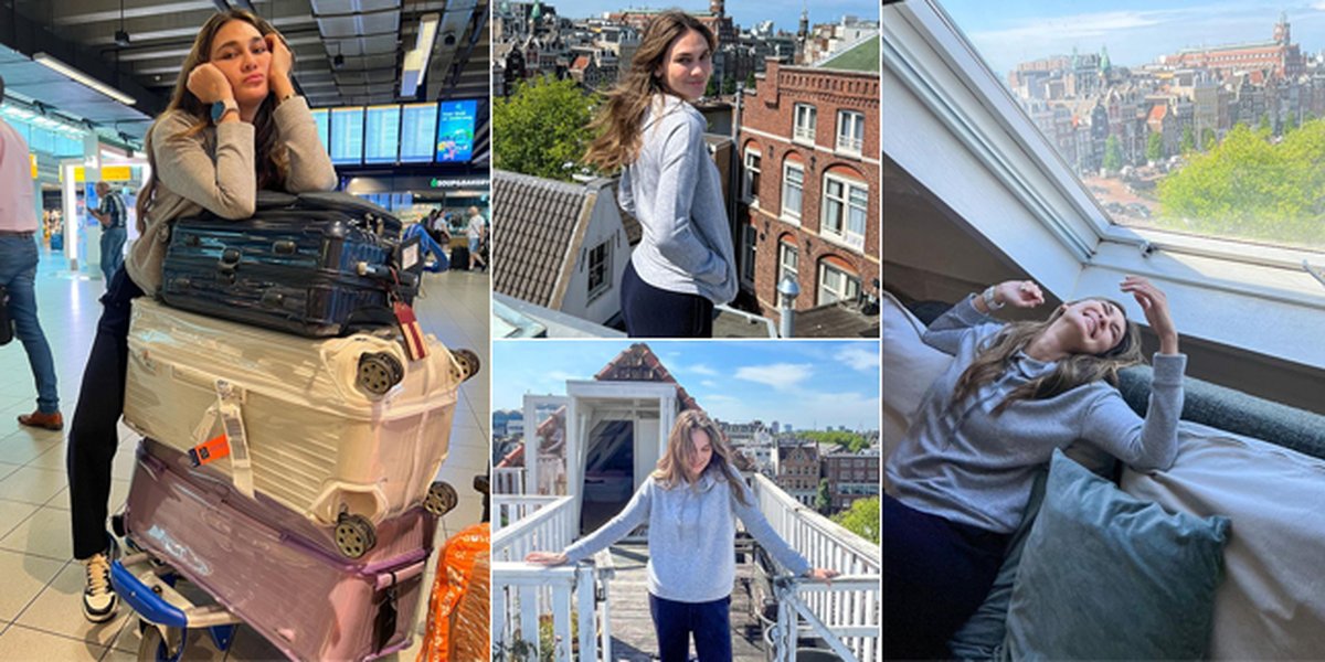 7 Portraits of Luna Maya on Vacation in Amsterdam, Still Beautiful Even Without Makeup & Wearing Comfy Clothes