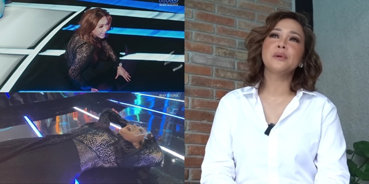 7 Portraits of Maia Estianty Falling on the Indonesian Idol Stage After Performing with Rimar, Slipping Until Her Tongue Bites - Her Hair Comes Off