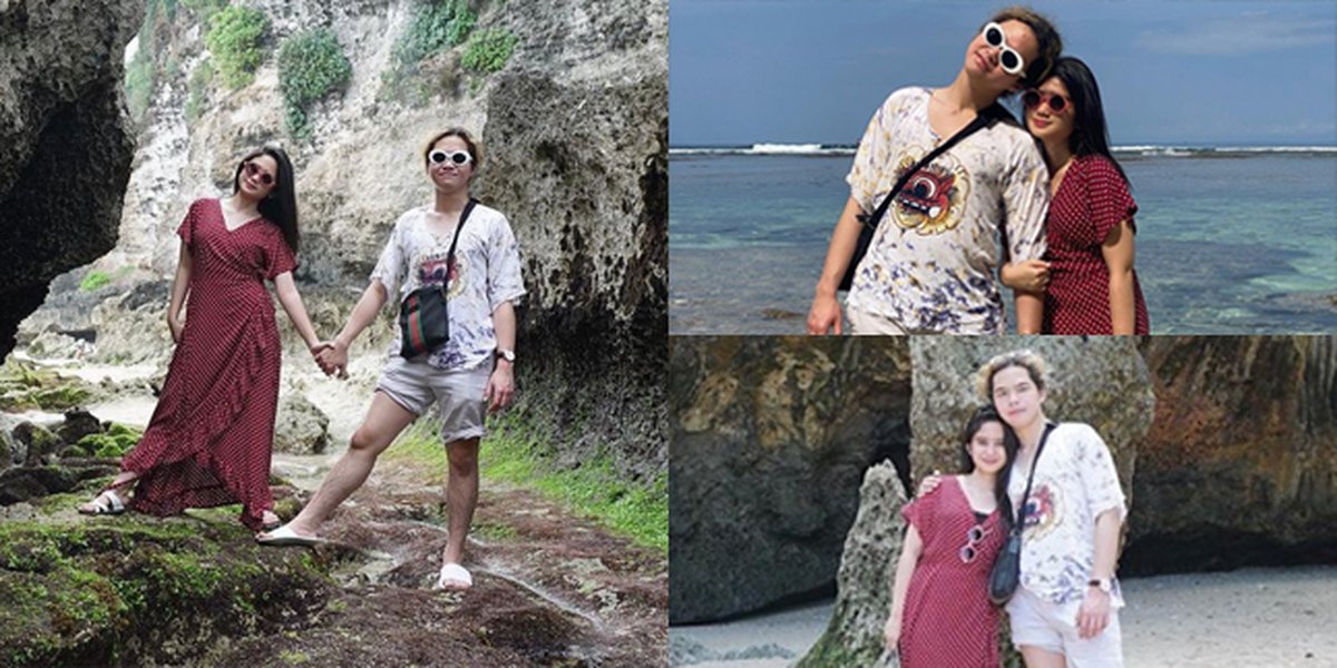 7 Sweet Portraits of Tissa Biani and Dul Jaelani's Vacation in Bali, They're Brave Enough to Hold Hands and Hug