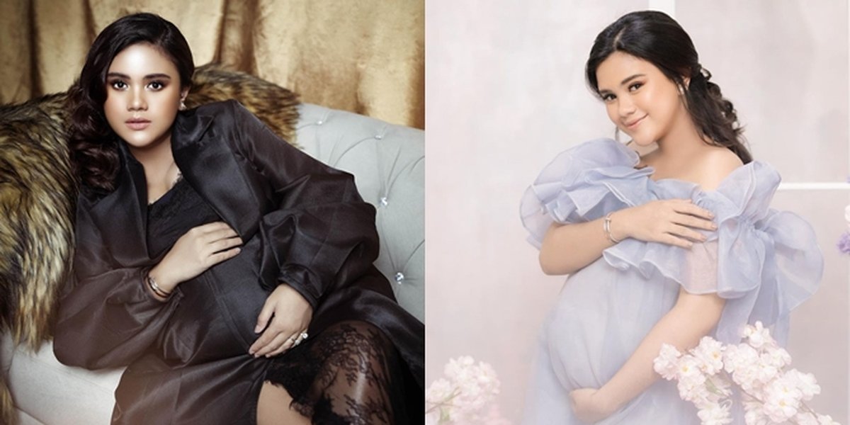 7 Portraits of Maternity Shoot Audi Marissa, Praised for Wearing Modest Dresses - Still Beautiful Like a Fairy Even with Nude Makeup