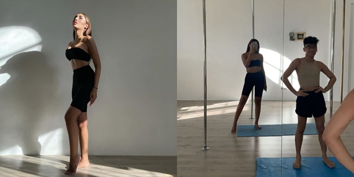 7 Portraits of Millen Cyrus Practicing Pole Dance, Showing Slim Body Curves - Called 'Mbak'