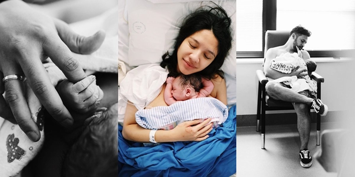 7 Portraits of Acha Sinaga and Husband's Happy Moments After Giving Birth to Their First Son