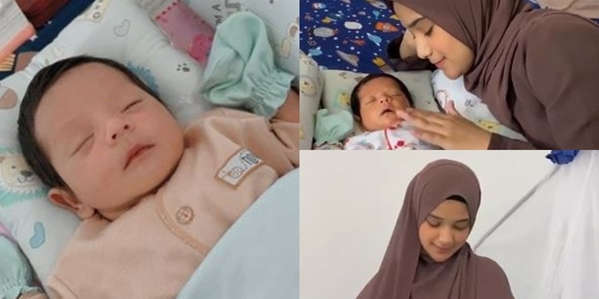 7 Portraits of Nadya Mustika Taking Care of Baby Syaki, Handsome Face of Beloved Child Attracts Attention - Said to Resemble Rizki DA