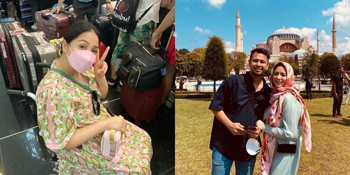 7 Portraits of Nagita Slavina Traveling to Turkey, Showing Baby Bump at the Tower - Beautiful When Wearing a Hijab at Hagia Sophia