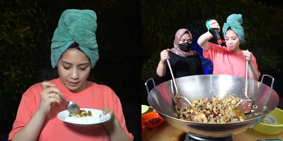 7 Portraits of Nagita Slavina Cooking 100 Chickens While Pregnant, Impressing Netizens - Looking Different with Wet Hair