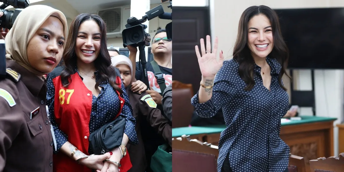 7 Photos of Nikita Mirzani Reacting Strongly When She Found Out Razman Nasution Also Attended Her Trial