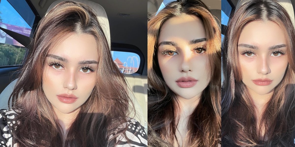 7 Portraits of Nurah Syahfirah who Stay Slay Even with Just Selfies in the Car, as Beautiful as a Barbie Doll