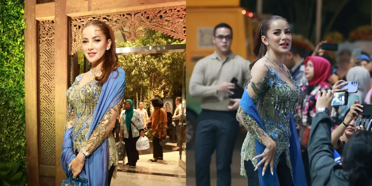 7 Photos of Olla Ramlan at the Ngunduh Mantu Al Ghazali-Alyssa Daguise, Her Beautiful Charm Captivates Attention