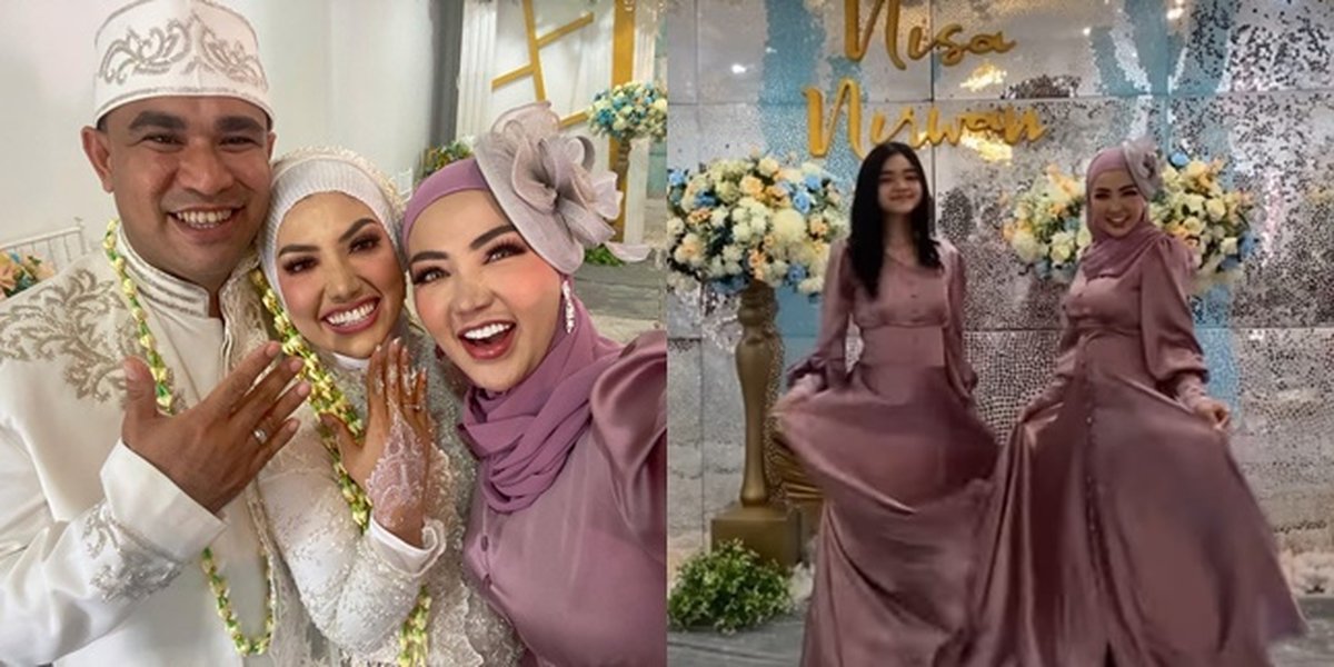7 Portraits of Bella Shofie's Appearance at Her Sister's Wedding, Her Makeup Makes Netizens Distracted
