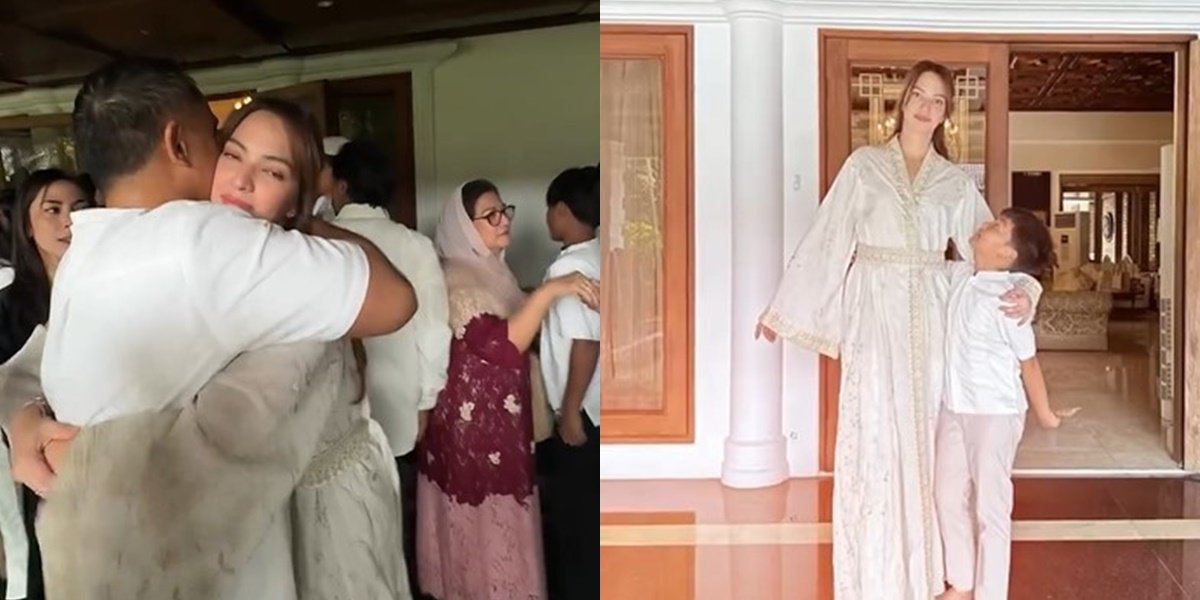 7 Photos of Eid al-Adha Celebration by the Bakrie Family, Eid Prayer at Home - Nia Ramadhani and Ardi Romantic